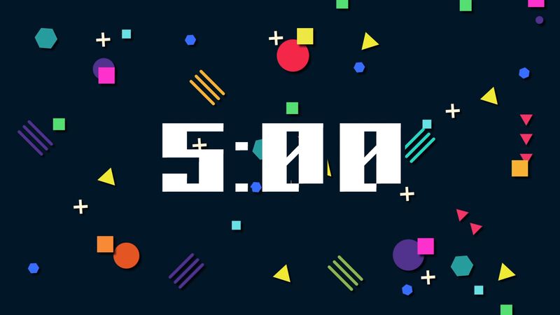 Retro Geometric Arcade Countdown